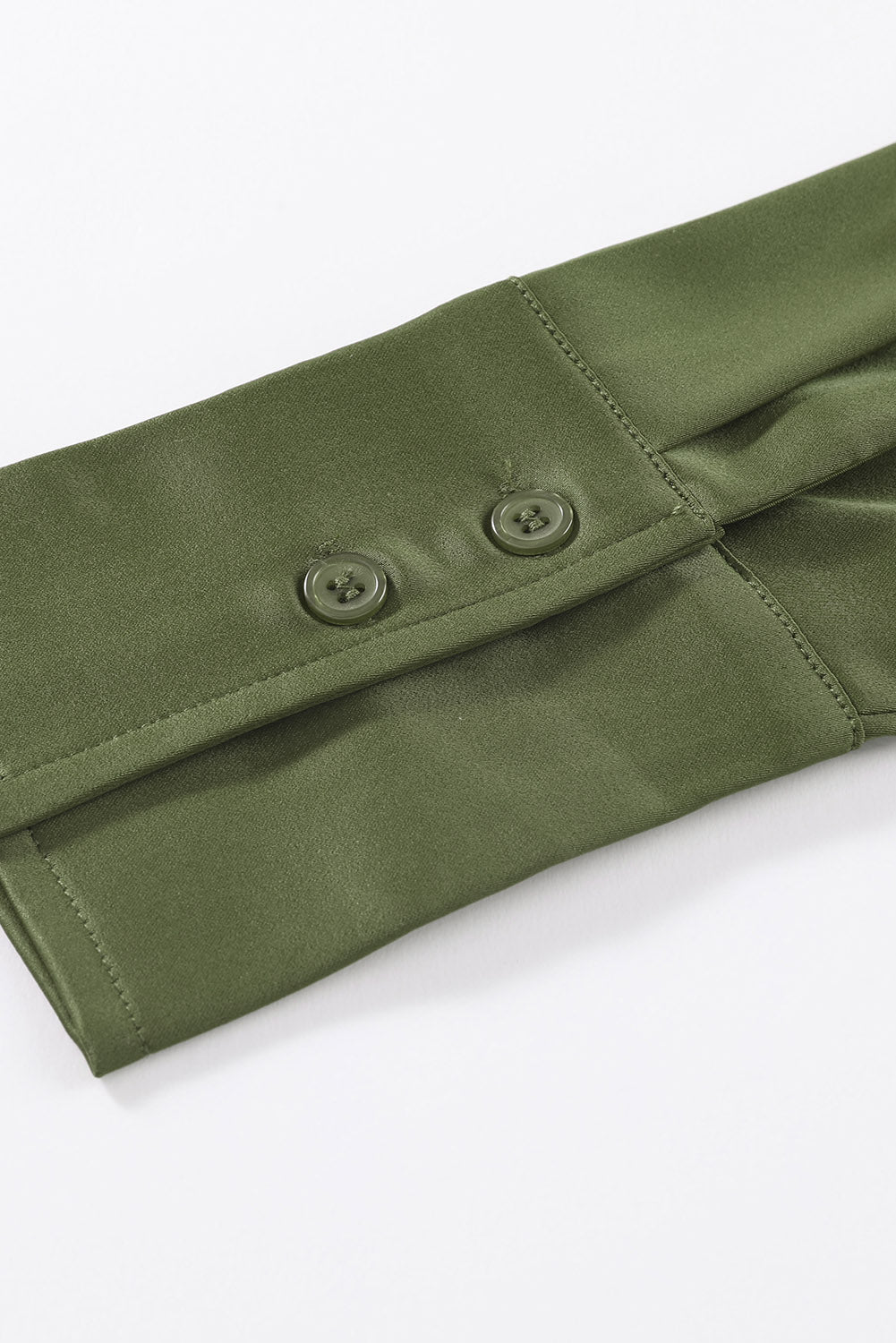 Blusa elegante de manga larga con cuello vuelto negro