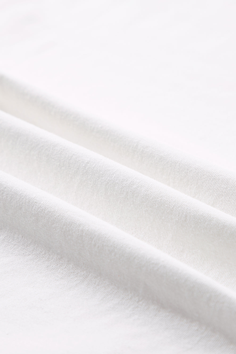 White Rainbow Stripe Print Contrast Crewneck T Shirt