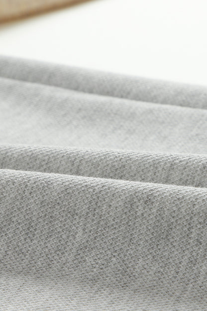 Chemise en tricot à blocs de couleur et bordure contrastée