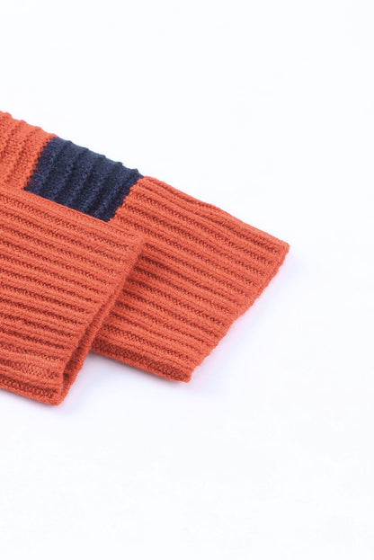 Pull rayé à épaules boutonnées et épaules tombantes 