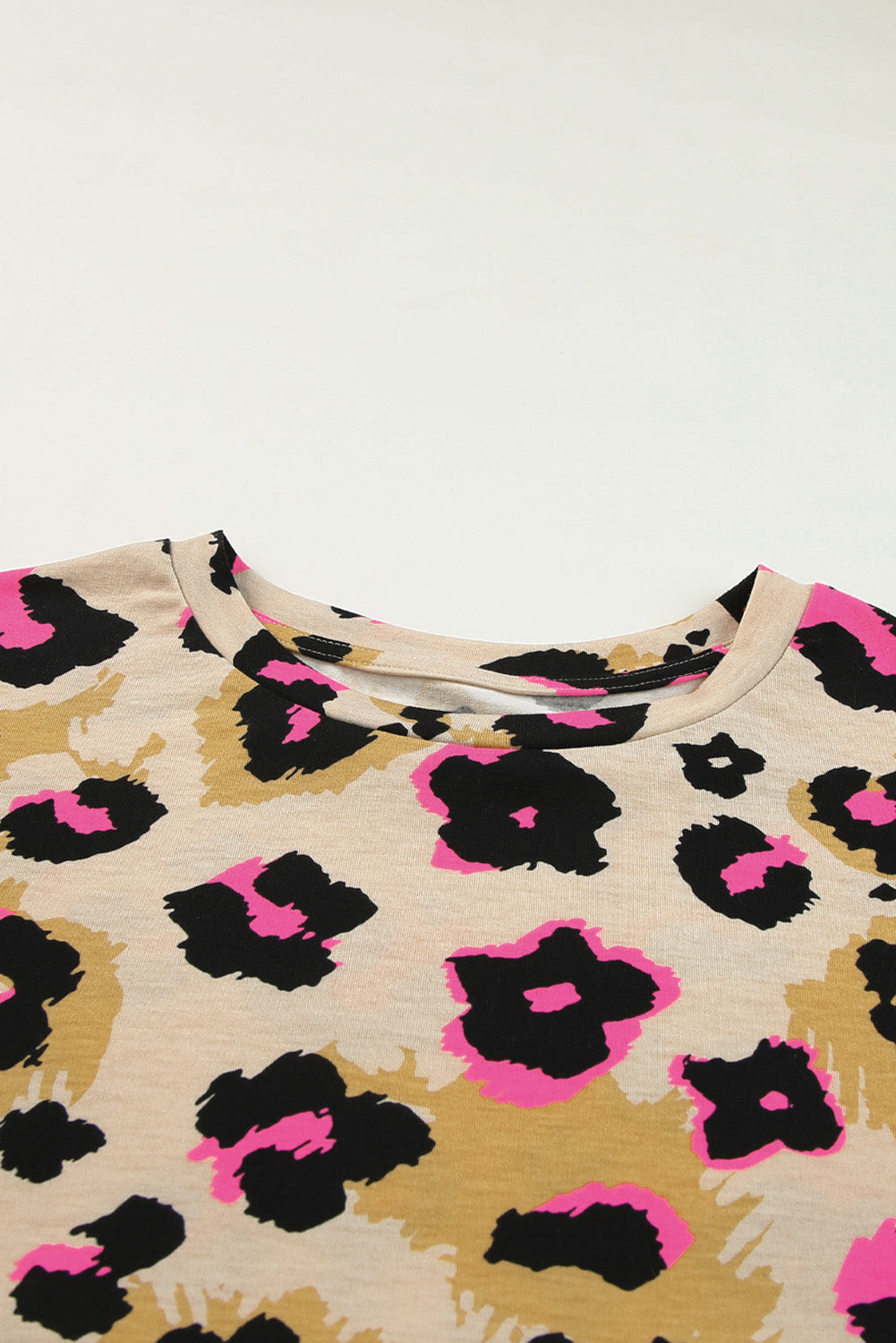 T-shirt ample imprimé léopard boyfriend 