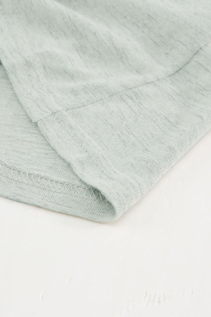 Cardigan ouvert à boutons de couleur unie beige