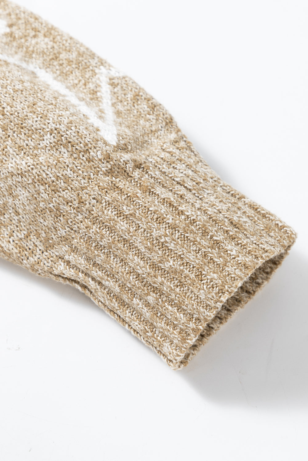 Pull kaki à épaules tombantes et motif étoiles grande taille