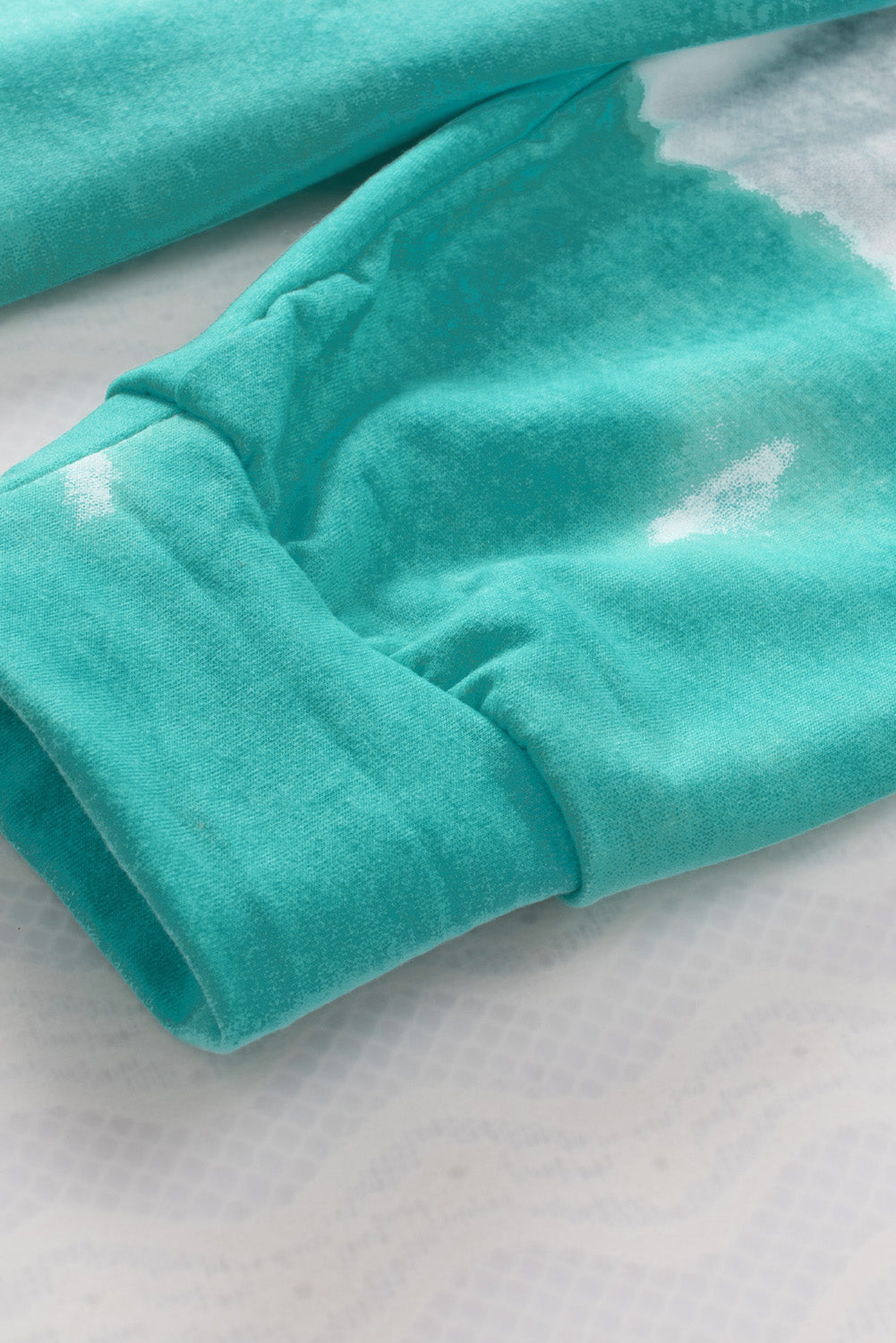 Sudadera con capucha de talla grande con bloques de color degradado azul