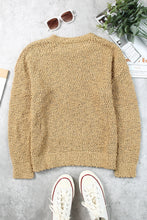Porncorn Drop Shoulder Pullover Knit Sweater