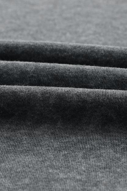 Sweat à capuche gris délavé avec cordon de serrage et poche kangourou