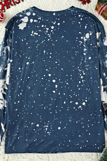 Multicolor Vintage Bleached Burning Vibe Pullover