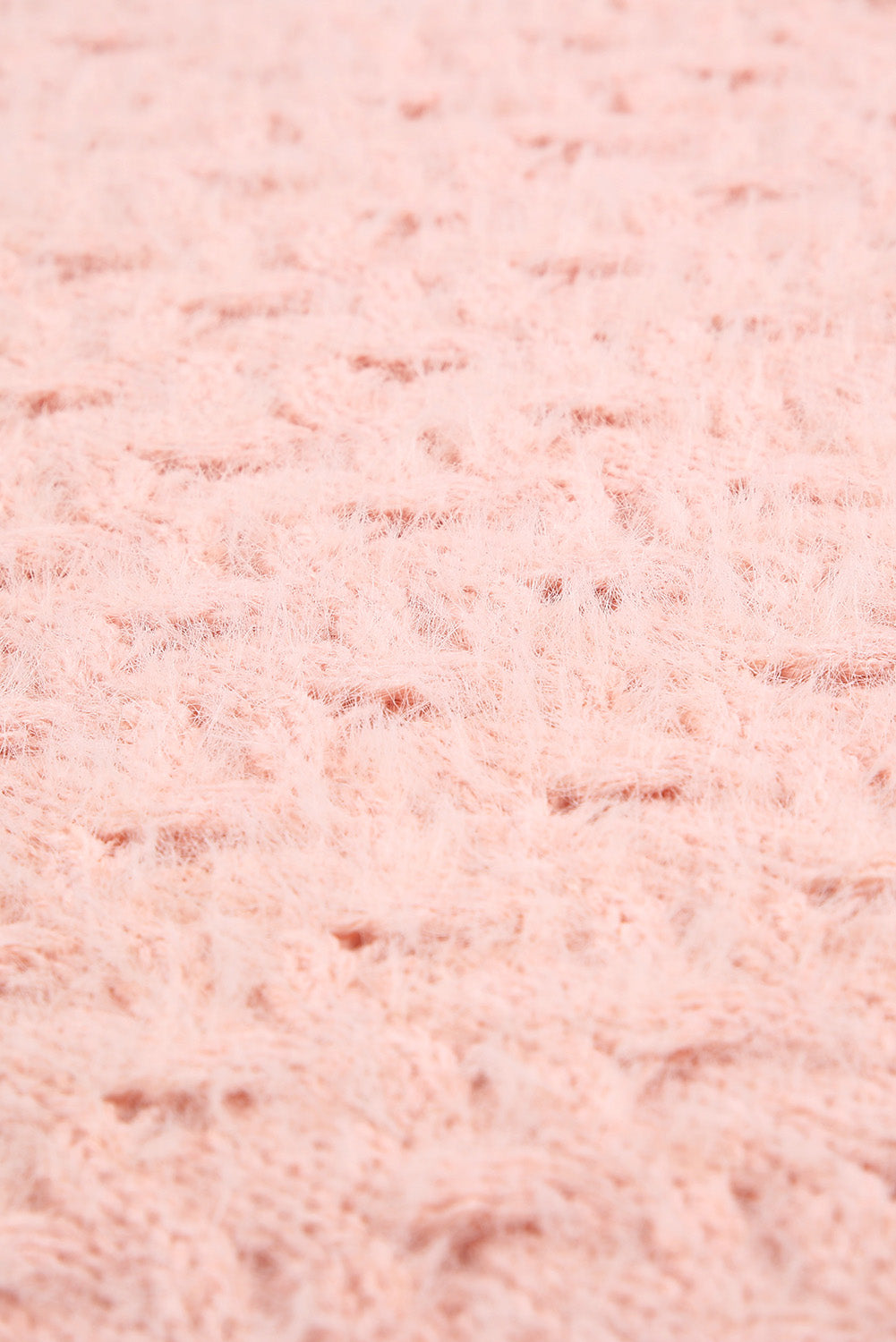 Asymmetric Cut Out Cold Shoulder Eyelash Sweater