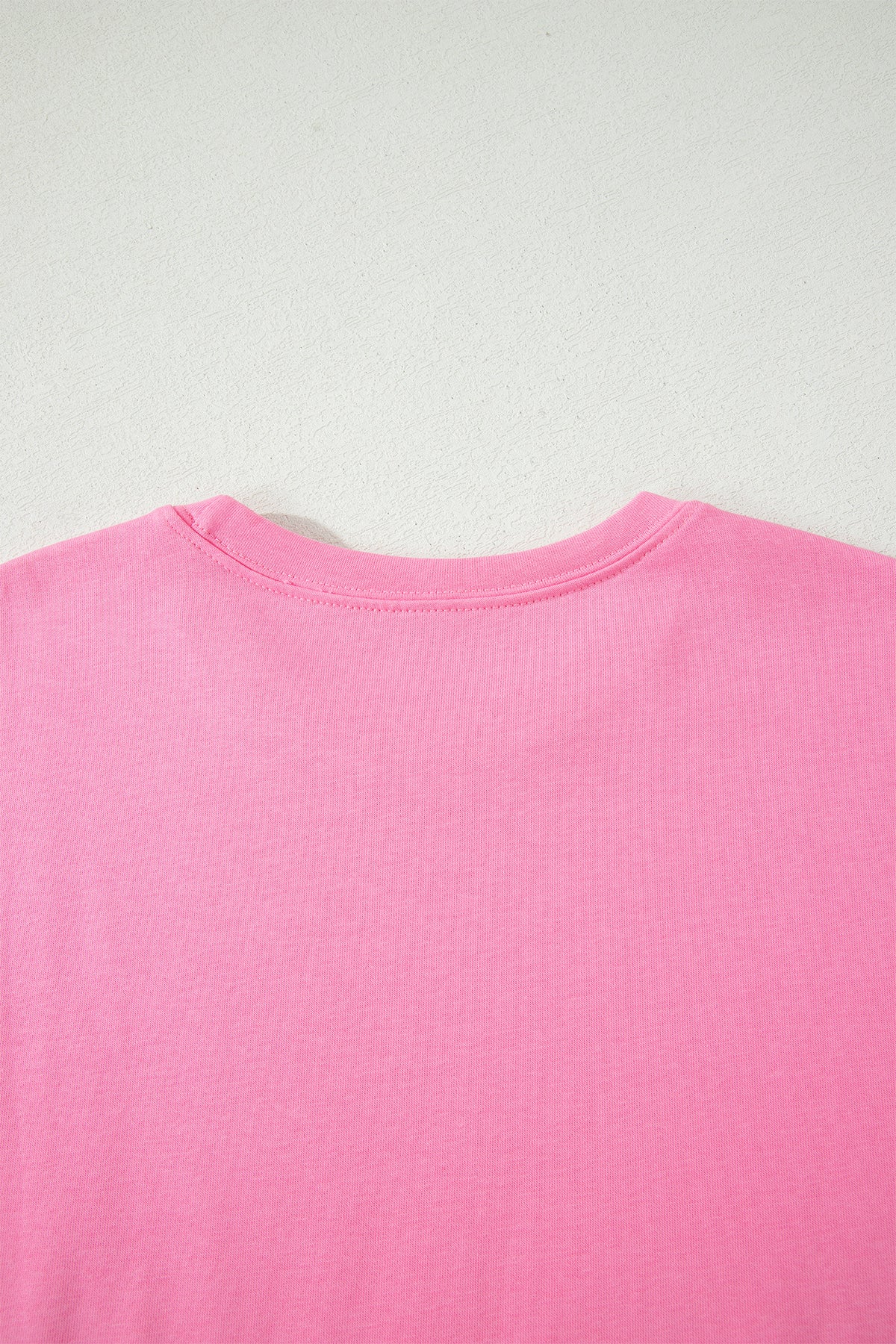 Sachet Pink Solid Cover Oversize Tee Pocketed Casual Pants 2pcs Outfit
