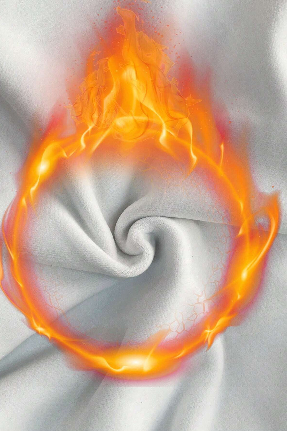 T-shirt noir à manches longues et col montant avec doublure thermique