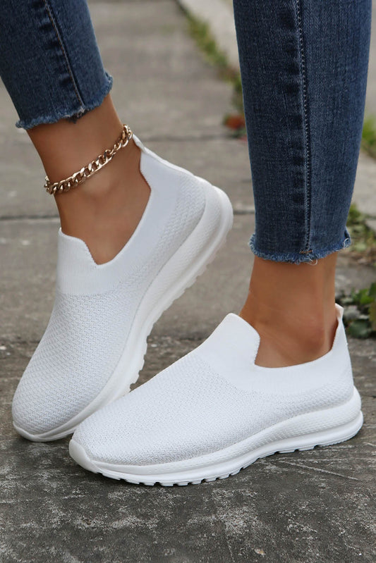 Breathable Knit Minimalist Slip-On Shoes