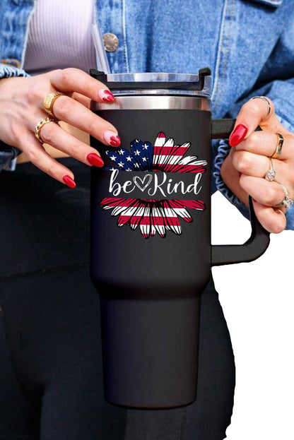 Tasse isotherme en acier inoxydable à imprimé léopard Mama avec poignée 40 oz