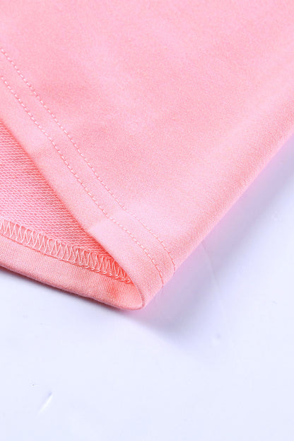 Top con capucha de chevrón color topo talla grande