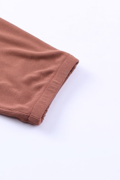 Mono de canalé de manga corta 