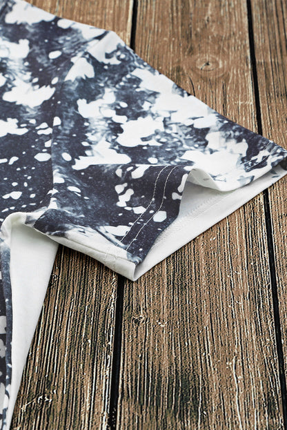 Blank Apparel - T-shirt gris teint et blanchi style western