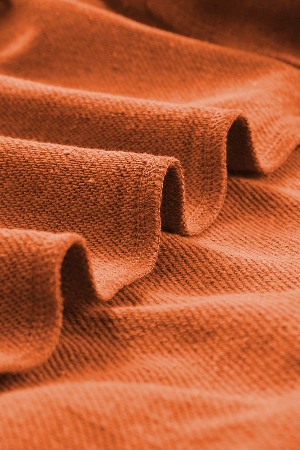 Sweat à capuche orange délavé avec cordon de serrage et poche kangourou 