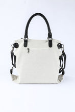 Beige Casual Five-pointed Star Canvas Tote Bag