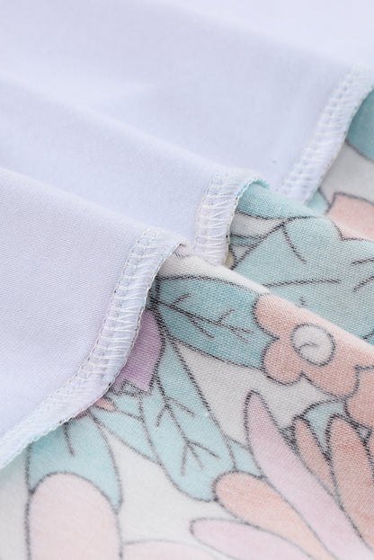 Débardeur sans manches à imprimé floral multicolore 