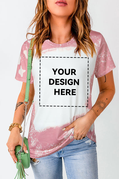 T-shirt graphique à imprimé léopard délavé « Love Always Heart »