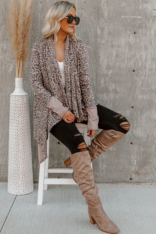 Cárdigan con frente abierto 