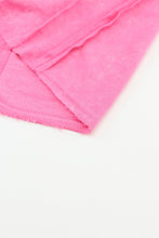 Sudadera con borde sin rematar y costura expuesta rosa