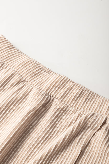 Jupe-short taille haute élastique à cordon Jet Stream