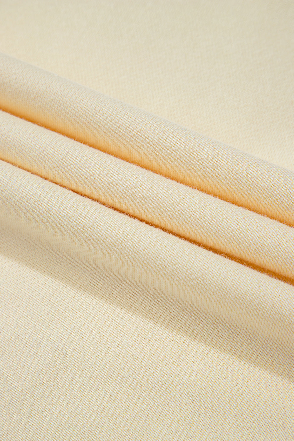 Haut à manches longues et col rond, imprimé géométrique patchwork, abricot