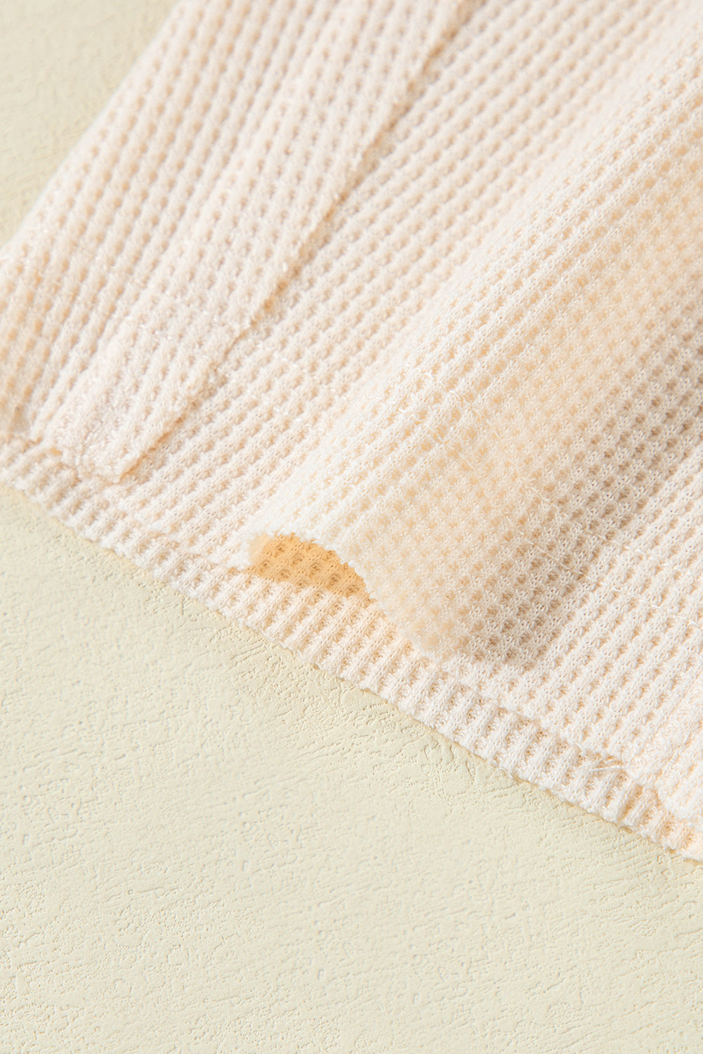 Haut ample à manches longues et col gaufré Jet Stream