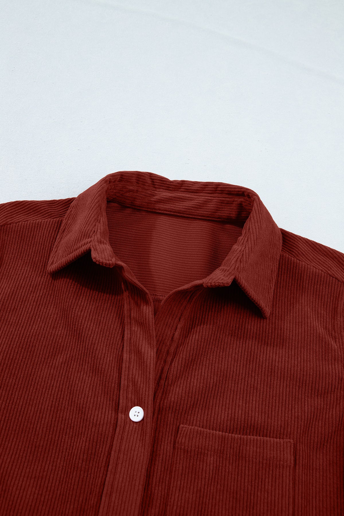 Clay Adjustable Cuff Long Sleeve Corduroy Shirt