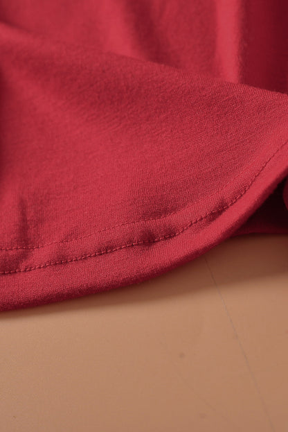 Black Striped Animal Print Colorblock Long Sleeve Top