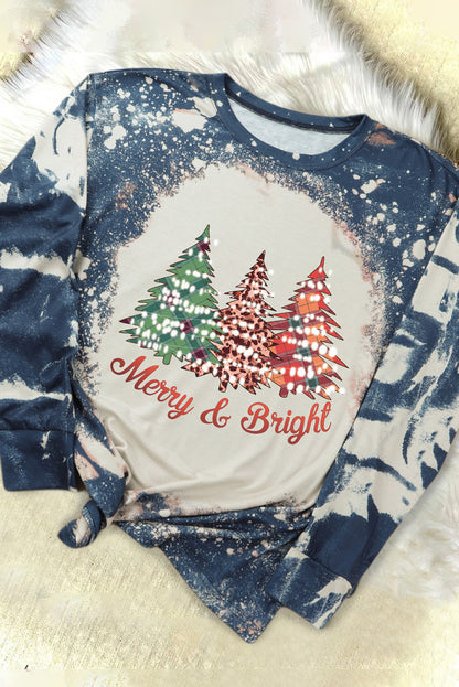Multicolor Vintage Bleached Burning Vibe Pullover
