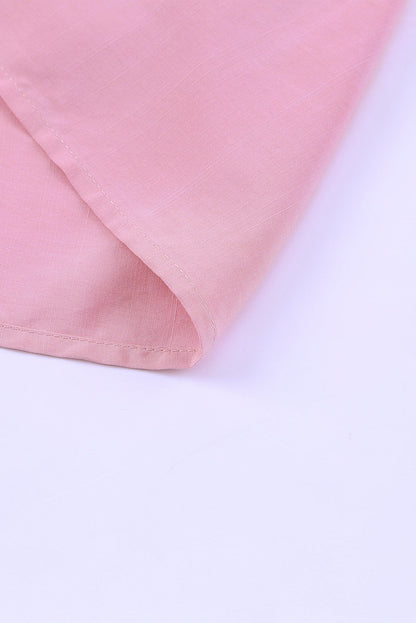 Mini-robe sans manches à blocs de couleurs multicolores et smockés 