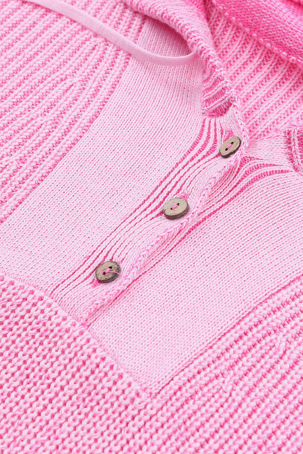 Pull à capuche col V Henley 