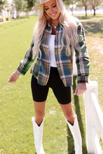 Chest Pockets Button Up Plaid Shacket