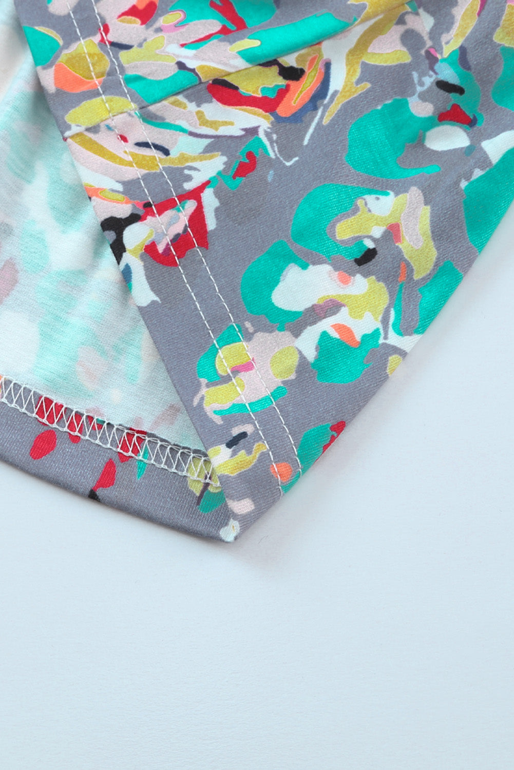 Top babydoll con mangas con volantes y estampado floral