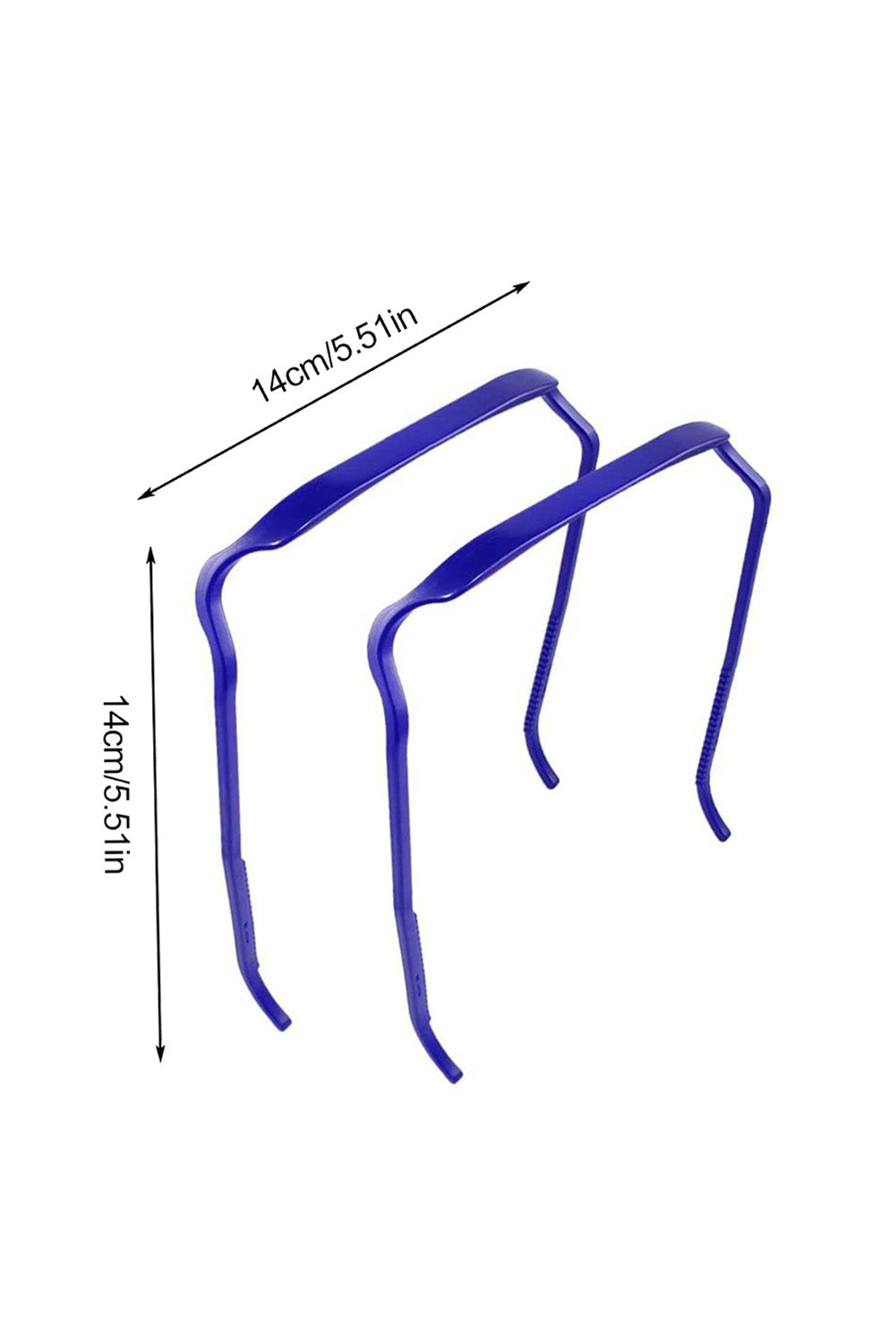 Silvery Thick Hair Squared Plastic Hair Hoop