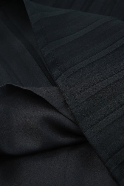 Shorts plisados ​​fluidos con cintura con cordón 