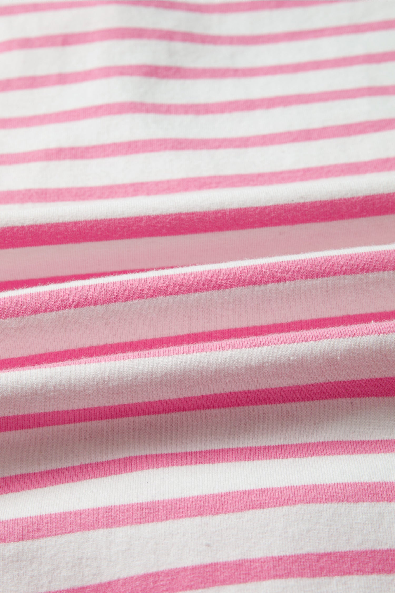 Pink Stripe Half Placket High Low Short Sleeve Top