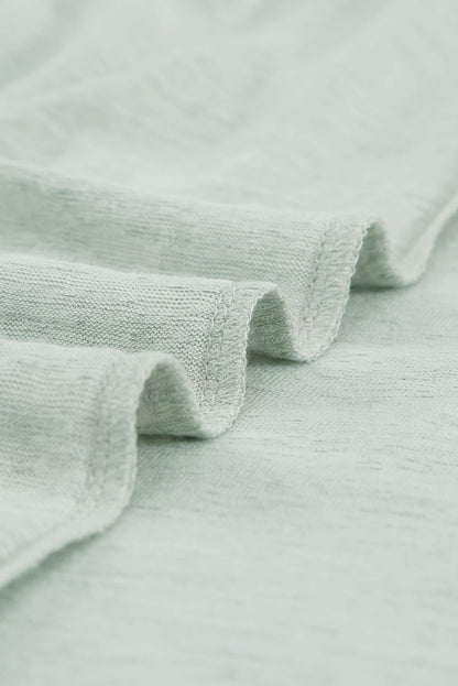 Cardigan ouvert à boutons de couleur unie beige