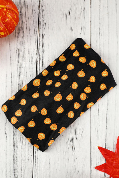 Diadema con lazo estampado con tema de Halloween naranja pomelo 