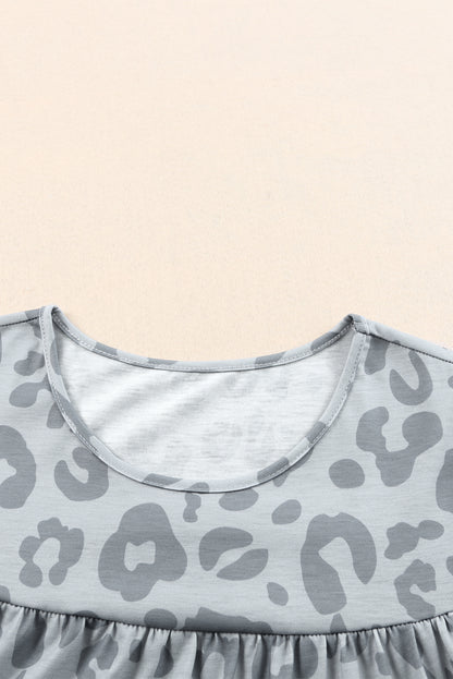 Top sin mangas con estampado de hombros caídos 