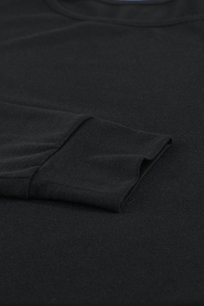 Ensemble de détente haut à manches longues et pantalon imprimé léopard