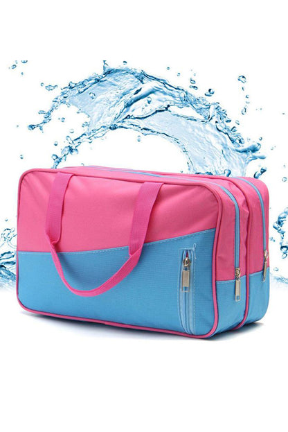 Sac de yoga portable à poches zippées et blocs de couleurs Bonbon