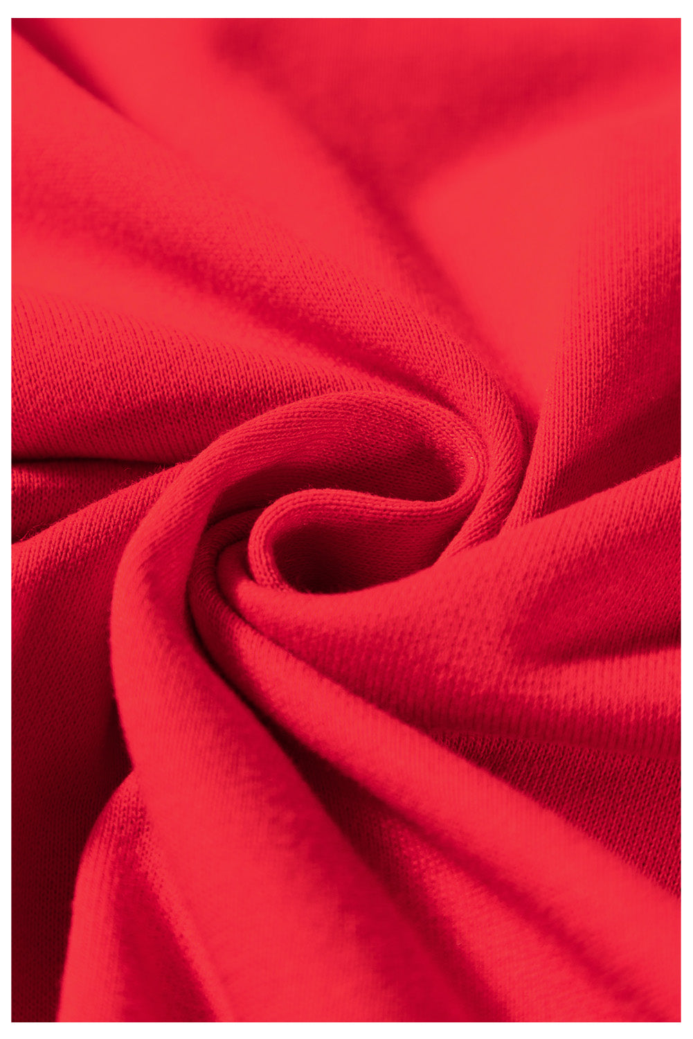 Sweat-shirt ras du cou rouge vif grande taille avec motif Père Noël et guirlandes