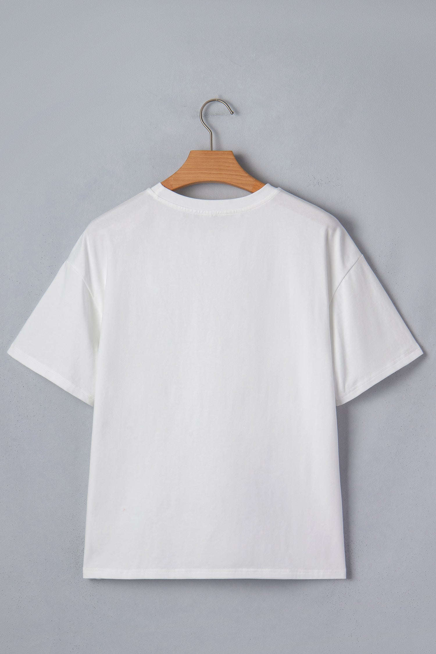 White Color Block Chest Pocket Patched Casual Short Sleeve Top