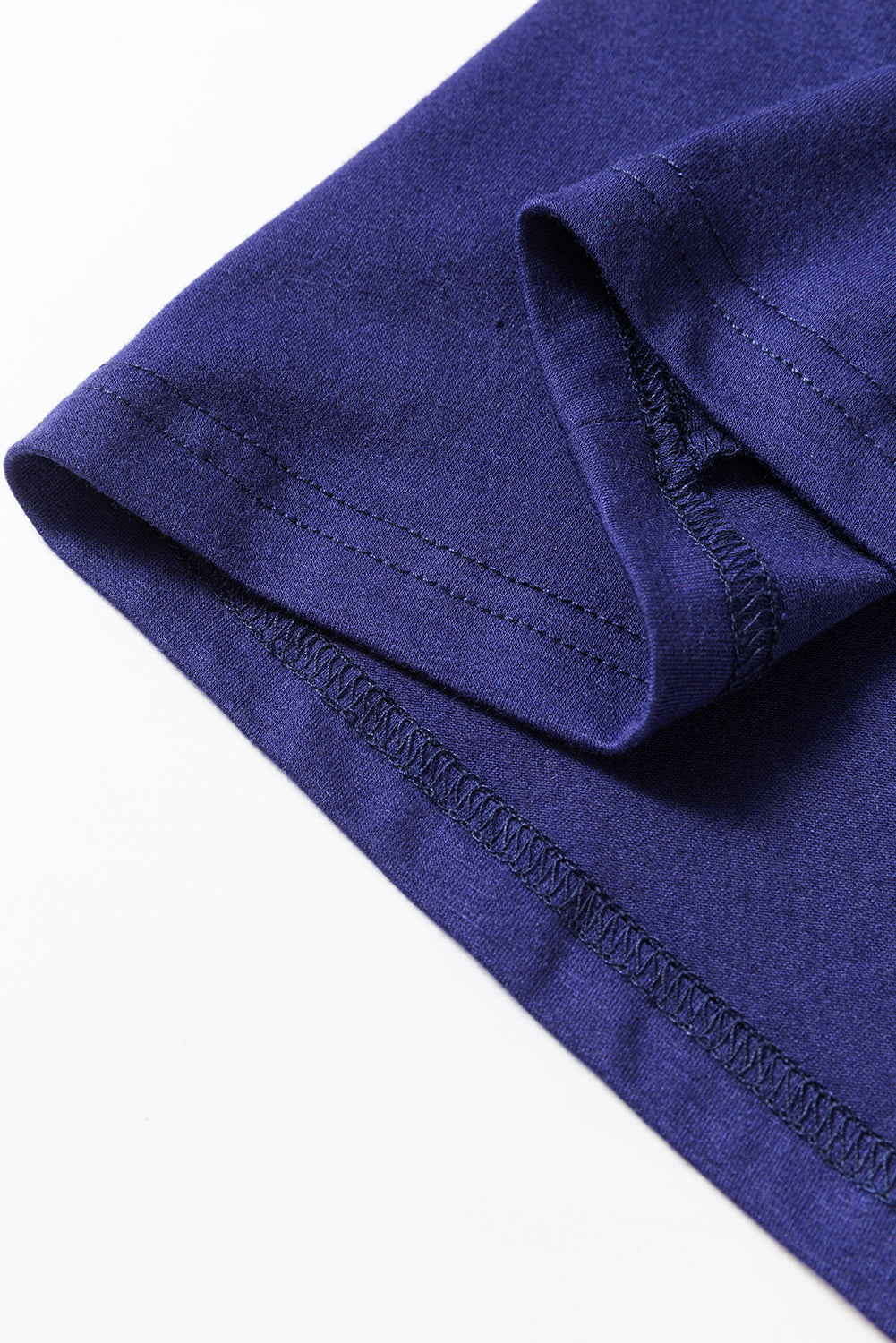 Ensemble deux pièces haut bleu uni et pantalon de Noël