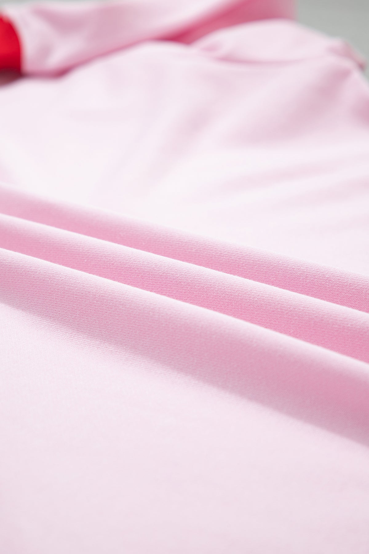 Pink Color Block Contrast Trim Plus Size Sweatshirt