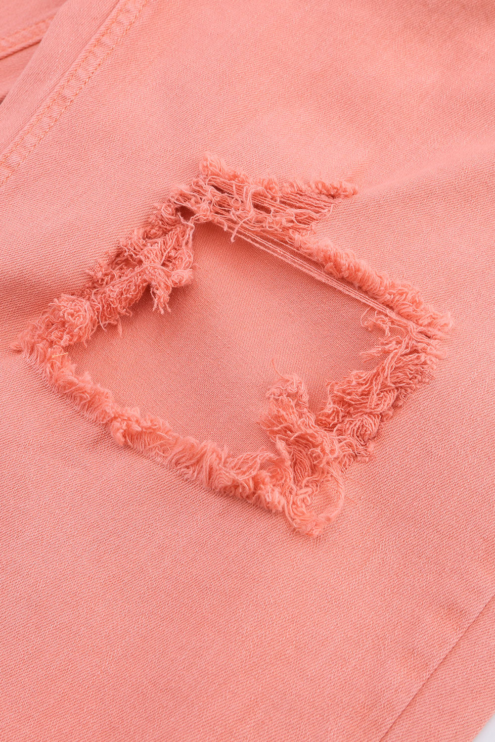 Jeans con bolsillo en pierna recta y cintura alta 