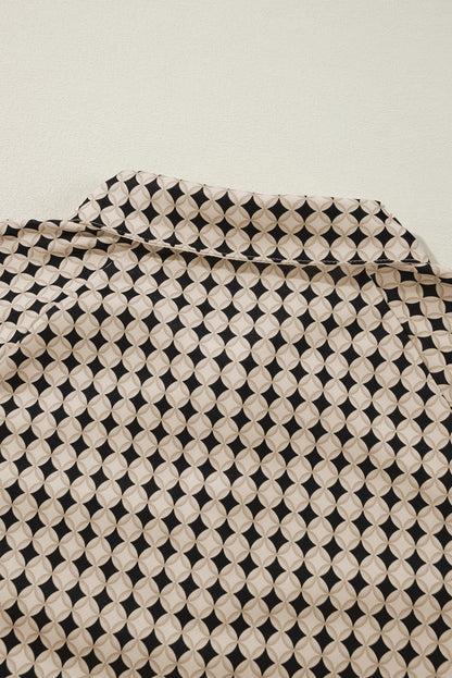 Sweat-shirt noir à col contrasté bicolore grande taille