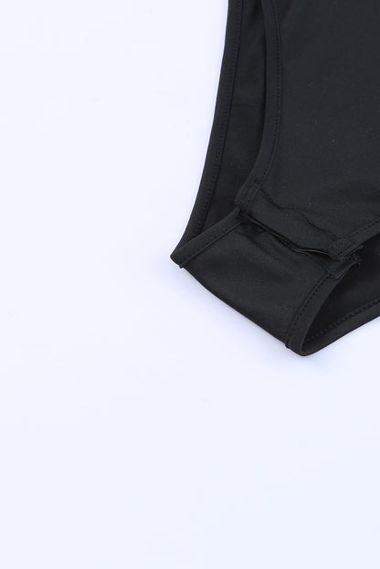 Body sans manches à col montant et paillettes 